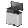 Kosz do segregacji duo PLUS 17+9L INOX